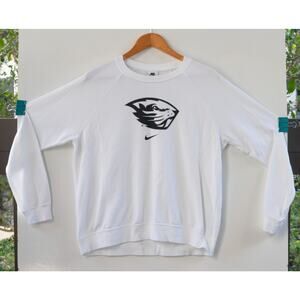 Nike Oregon State University White Benny Crewneck Sweater Womens Size Large